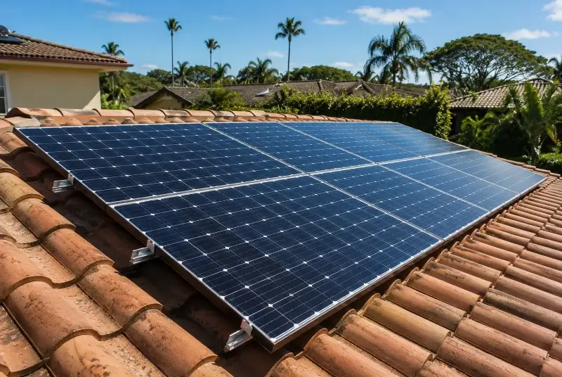 Installation de panneaux solaires à Sundhouse